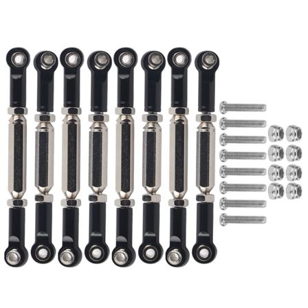 RC Styreservo Trækstang Metal Linkage Arm Trækstangsender Konnektor til WPL/MN/FeiyuBlack