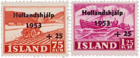 Island 1953 - AFA 286-287 - Postfrisk