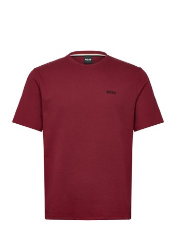 BOSS Waffle T-Shirt - Burgundy - M
