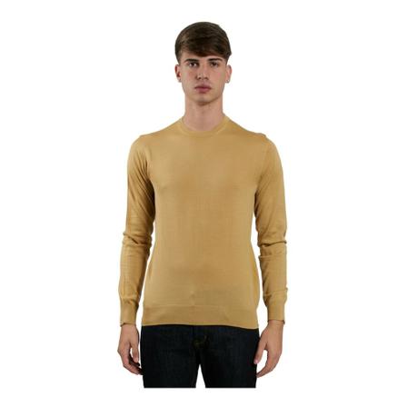 Daniele Fiesoli Round-neck Strik Brun, Herre Strik, Størrelse: M