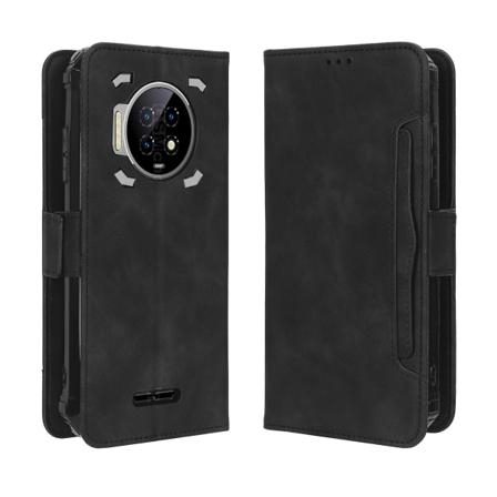 Etui til Oukitel Wp19 Deksel Justerbar Avtakbar Kortlomme Magnetisk Lukking Lær Lommebok Etui Black A