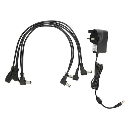 Strømadapter 9V Plast Gitar Multieffekt 1 til 5 C2T Linje Industrielle Verktøy 850mA AC100‐240VUK Plugg