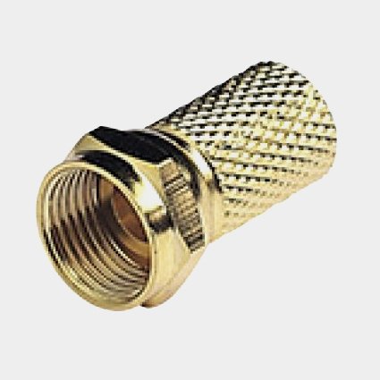 Glomex V9144 Guldpl. hona för RG59/u & RG6/u