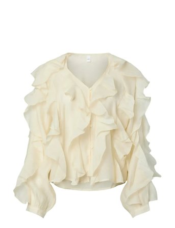 YAS Yasphilippa Ls Top - D2D - Cream - 38