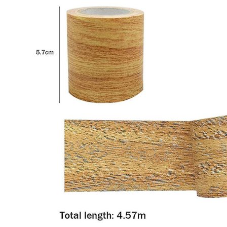 Golden Camel Træstruktur Reparationstape Patch Træ Teksturerede Møbler Klæbebånd Stærk Klæbrighed Z32