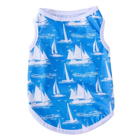 Andningsbar och bekväm husdjurskläder husdjur sommar tunn västm