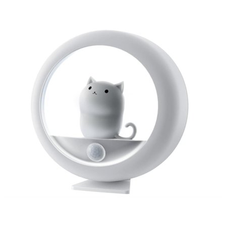 Ladattava yövalo liiketunnistimella, säädettävällä kirkkaudella ja 3 asennusvaihtoehdolla, ihanteellinen yövalo lapsille, valkoinen