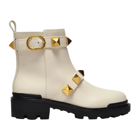 Valentino Garavani Laarzen , Beige , Dames , Maat: 36 EU Enkellaarsjes