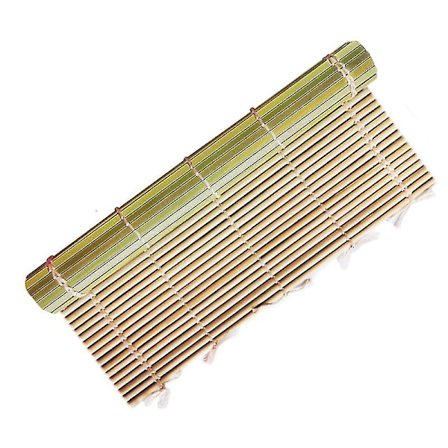 Sushi Gardin Grön Läder Bambu Gardin Mögel