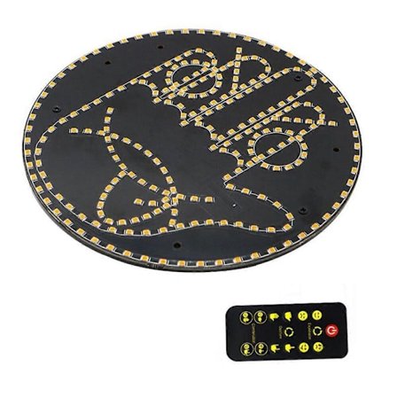 Road Mate Hand, 4 Emojis och 4 Gester Finger Flicker Bil Hand Lampa med Fjärrkontroll, Rolig Vägilska L