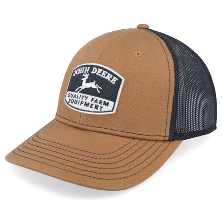 John Deere - Ruskea trucker Lippis - Cotton/Poly Mesh Coyote Brown Trucker @ Hatstore
