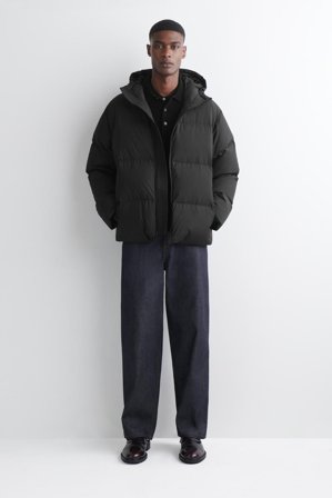 COS Homme Veste Doudoune À Capuche Jacket in Noir