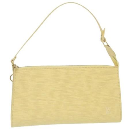 Louis Vuitton Vintage, Pre-owned Leather Bag Beige, Dames, Maat:ONE Size