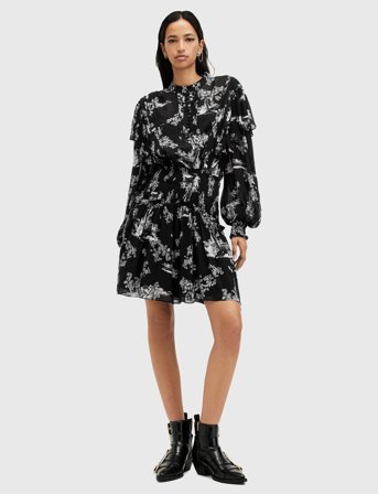 AllSaints Aubrey Dress - Black - 36