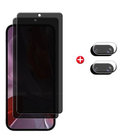 6-i-1 För Google Pixel 9A Glas Google Pixel 9A Skärmskydd Skyddande Anti-Spion Integritet 9H Härdat Glas Pixel9A Pixel 9A