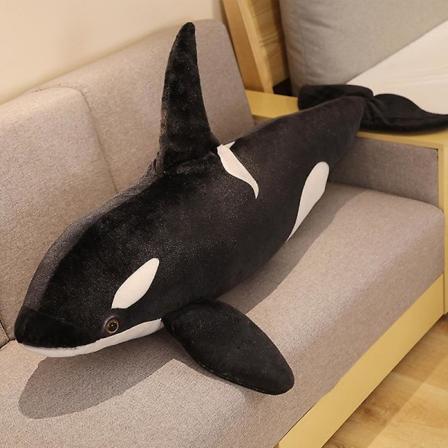 Mock späckhuggare gosedjur marin varelse knölvaldocka Kastkudde trasdocka 75 cm - 0.45 kg