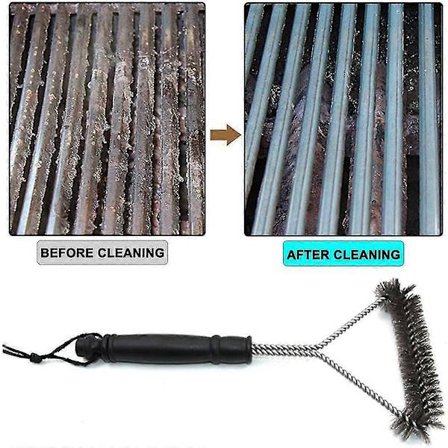 BBQ Grill Rengøringsbørste, Kraftig Gren Rustfrit Stål Grill Børste Renser 360 For Nemmere Og Effektiv Rengøring