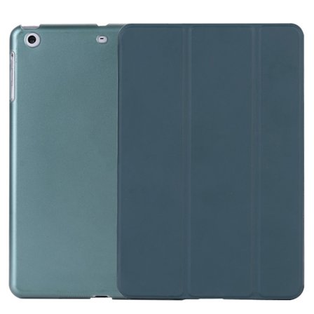 Etui for iPad 9.7" 2017/2018/5/air/air2 mørkegrønn ett stykke mini smart sleep lær tynt