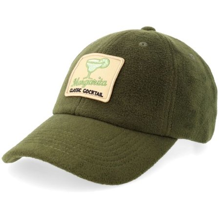 Iconic - Grön unconstructed Keps - Margarita Classic Cocktail Wool Olive Dad Cap @ Hatstore