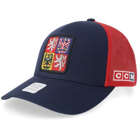 CCM - Blå trucker Caps - Czechia Flag Team A-Frame Trucker @ Hatstore