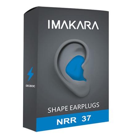 Radians skräddarsydda öronproppar - 4 färgalternativ - NRR 26 - blå