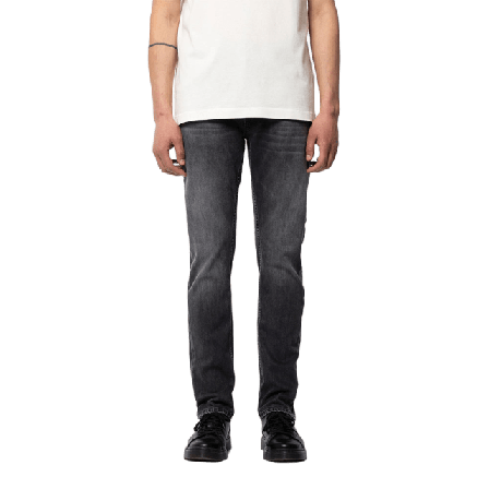 Nudie Jeans Lean Dean Black Eyes Herr Svart L32-W36