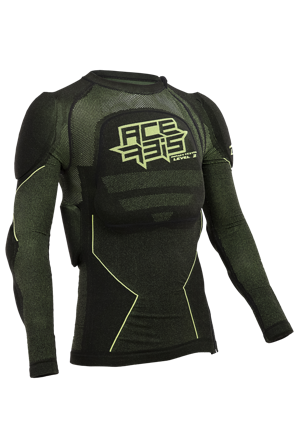 Protektorenjacke Acerbis X-Fit Future Schwarz/Gelb S/M