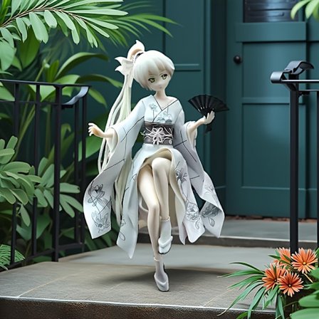 Kimono Anime Figur Ornament, Bedste Samlerobjekt Model Gave til Familie og Venner