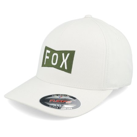 Fox - Blanc flexfit Casquette - Typeface Hat Off White Flexfit @ Hatstore