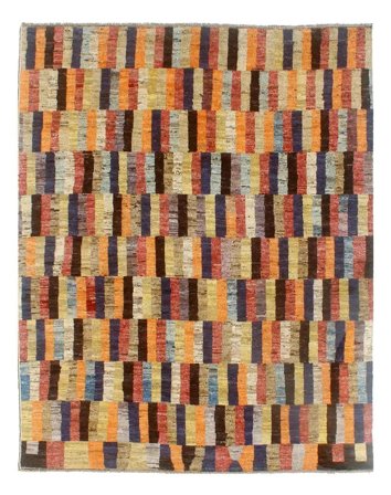 Annodato A Mano Berber Colourful Tappeto 241X300 Di Lana Largo