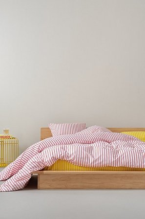 Jotex - Pussilakanasetti Parivuode Orgaaninen Valkoinen/tomaatinpunainen Valkoinen/tomaatinpunainen - SIMA - Osta Parisängyt Jotex