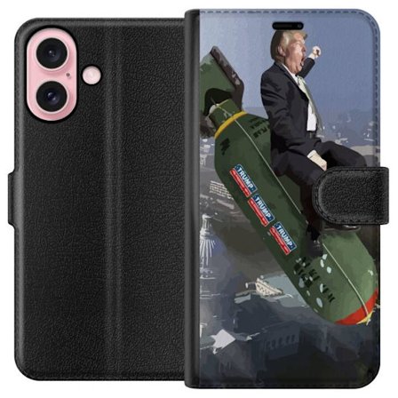 Kompatibelt Plånboksfodral till Apple iPhone 16 Trump på bomb