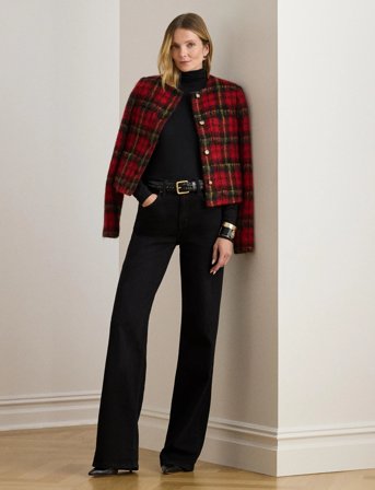 Lauren Ralph Lauren Stretch Jersey Turtleneck - Black - L