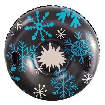 Inflatable PVC Snow Tube for Kids - Durable Winter Sled for Sledding - Kids Ski Gear