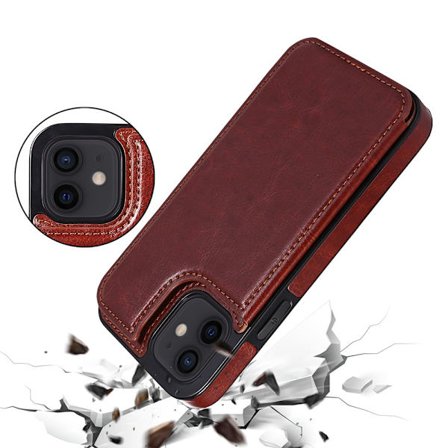 iPhone 12 Mini -Stilrent Skal med Korthållare