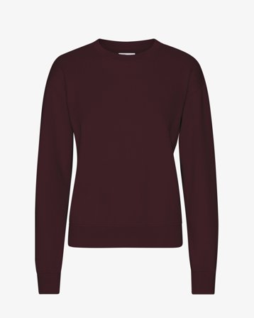 Women Classic Organic Crew - Oxblood Red XL