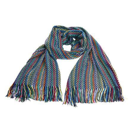 Missoni - Halsdukar - Blå - Herr - Storlek: One Size, Herr, Storlek: ONE SIZE