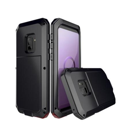 Heavy Duty-fodral (stryktålig) Aluminum För Samsung Galaxy S9 Svart