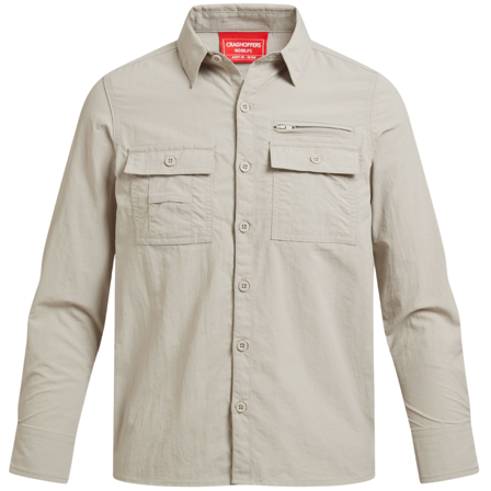 Craghoppers NosiLife Adventure Long Sleeved Shirt Kids Parchment