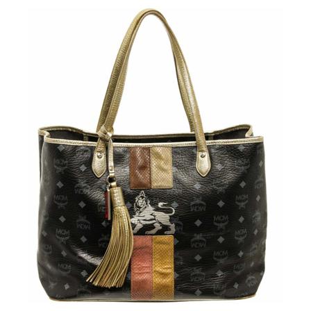 MCM Pre-owned, Pre-owned Tote Bags Zwart, Dames, Maat:ONE Size