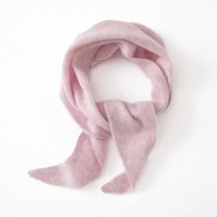 Pink-Elegant Cashmere Uld Trekantet Tørklæde | Cashmere, Uld, Ensfarvet, Stof, Varm og Åndbar