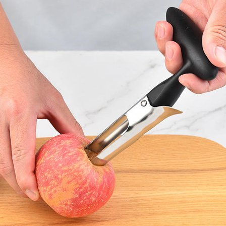 1 stk. Premium Sort Æbleudkerner, Madkvalitets Rustfrit Stål Blad