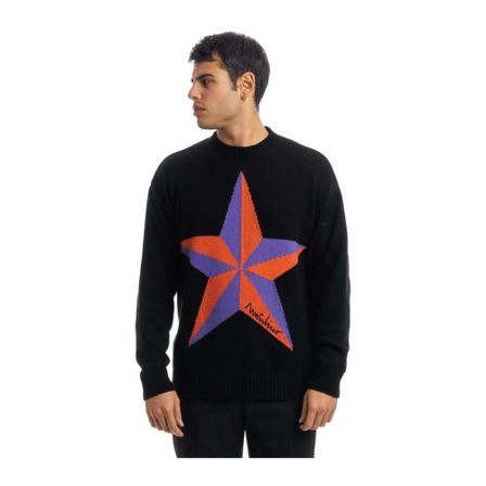 Moschino Round-neck Strik Sort, Herre