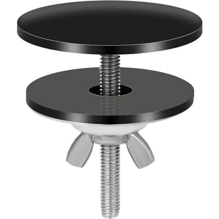 Svart Kranhull Deksel, 5cm Rustfritt Stål Vask Kranhull Deksel Vanntett Vaskhull Deksel Svart Kjøkkenvask Deksel for Vask Kranhull Plugg.