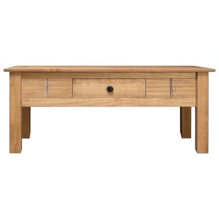 Vidaxl Soffbord 100x60x45 Cm Massiv Furu Panama Brun