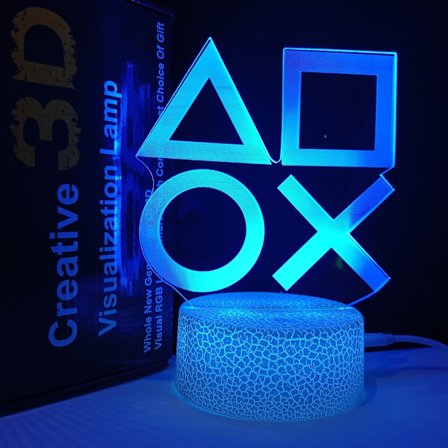 Glødende knapp 1 Crack Base nattlampe for gamere [JUN]