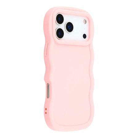 iPhone 17 Pro Max Mobilskal Wavy Ljus Rosa
