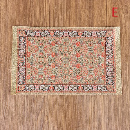 1:12 Dollhouse Miniatyr Golvmatta Matta Vävt cover Matta Modell