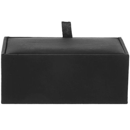 Læderæske Tom Manchetknapper Display Etui Bærbar Organizer Smykkeskrin [D]