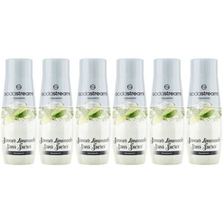 SODASTREAM-koncentrat - Förpackning med 6 sockerfria lemonadkoncentrat - Upp till 54 liter dryck - 440 ml